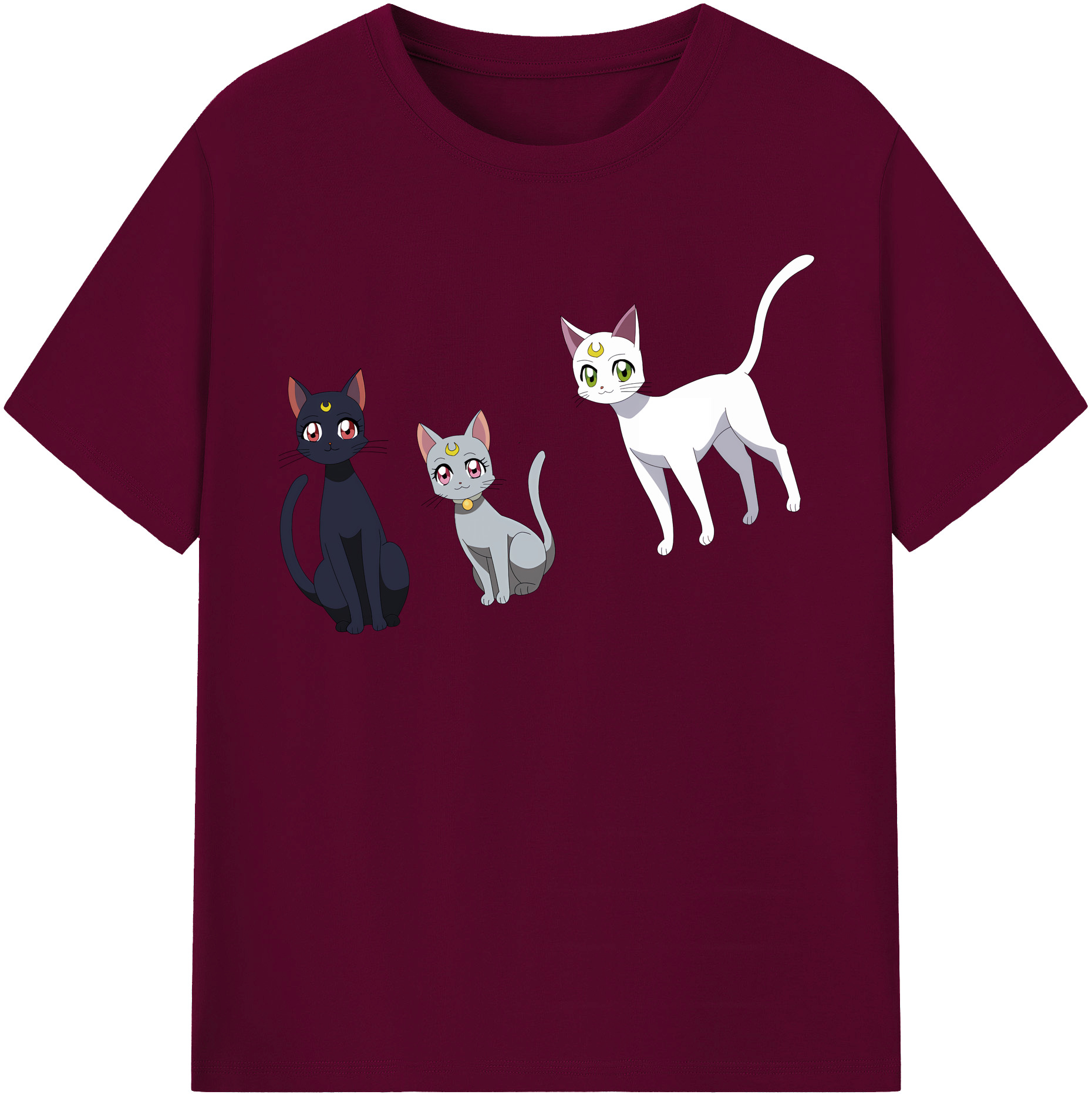 （画像用） 美少女戦士セーラームーン Sailor Moon レディースカジュアルプリントTシャツ（綿100％）